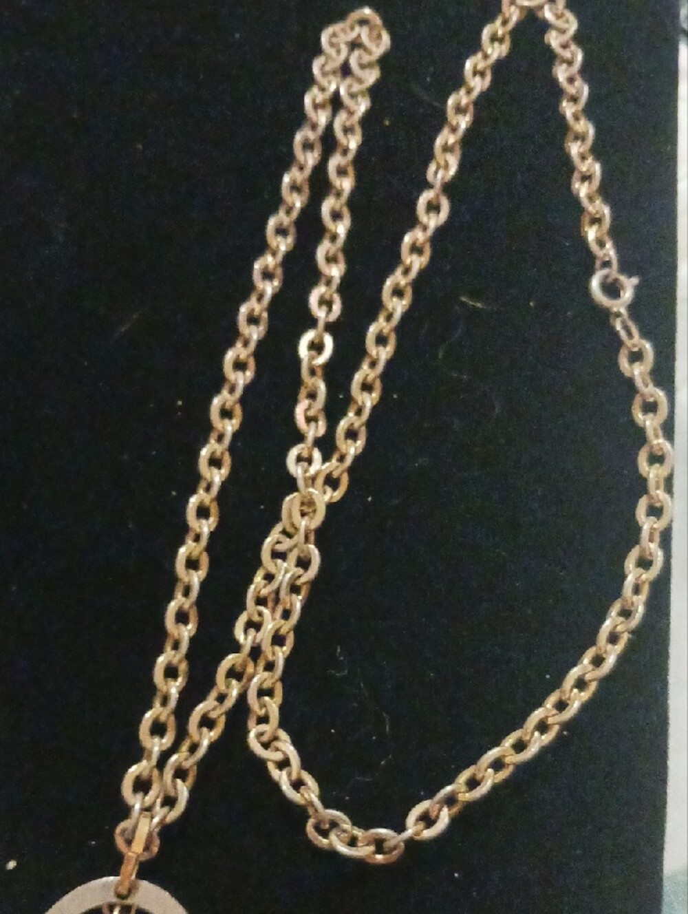 Bulova Two-Tone Oval Pendant Necklace Watch - Gold and Silver - Picture 3 of 3